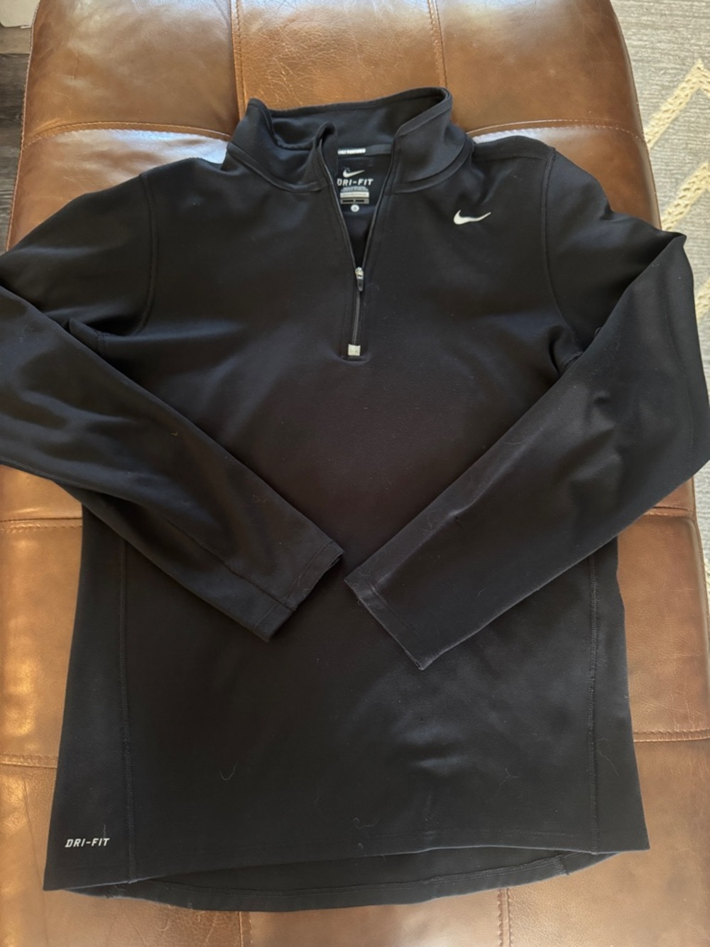 Nike Black Dri-FIT Quarter-Zip Pullover